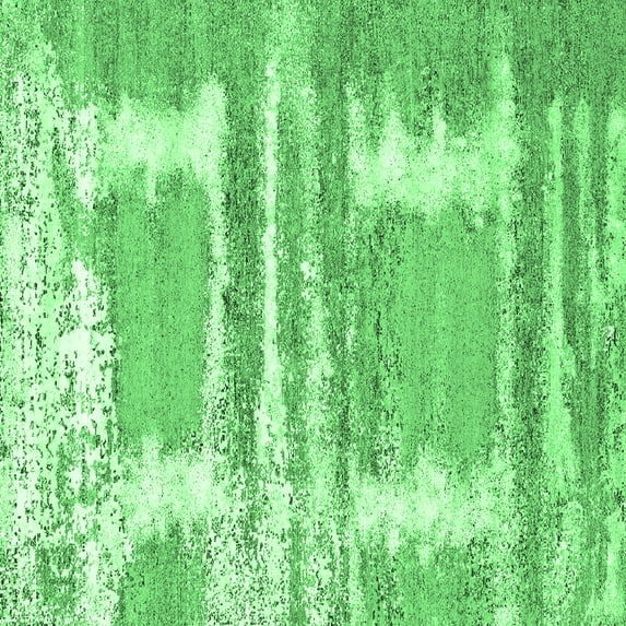 Ahgly Company Indoor Square Oriental Emerald Green Industrial Area Rugs, 6' Square