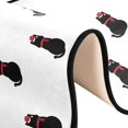 thumbnail image 6 of Dreamtimes Christmas Black Cat Hallway Runner Rug 2'x6' Kitchen Rug with Rubber Backing Santa Claus Xmas Hat Non Slip Entryway Rug Runner Washable Soft Area Rug for Hallway Bedroom Kitchen Decor, 6 of 6
