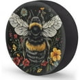 thumbnail image 2 of Spare Tire Cover Bee and Flowers Wheel Covers Protectors Waterproof Dust-Proof Universal Fit Trailer, RV, SUV and Many Vehicle, 2 of 8