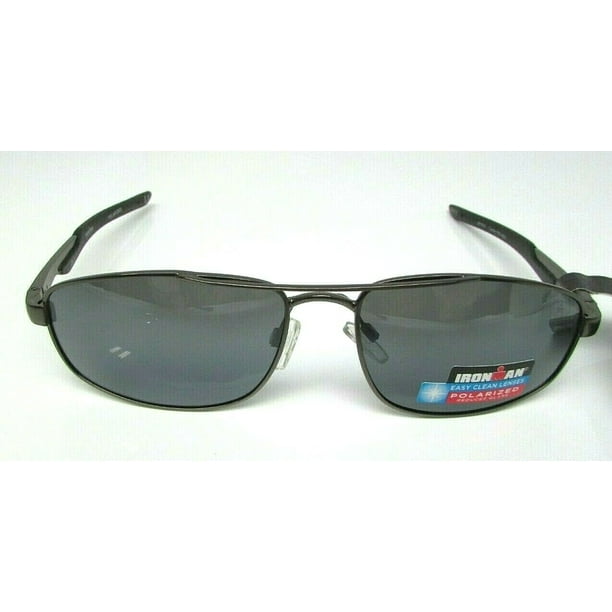Foster Grant Ironman Tracker Black Polarized Sunglasses