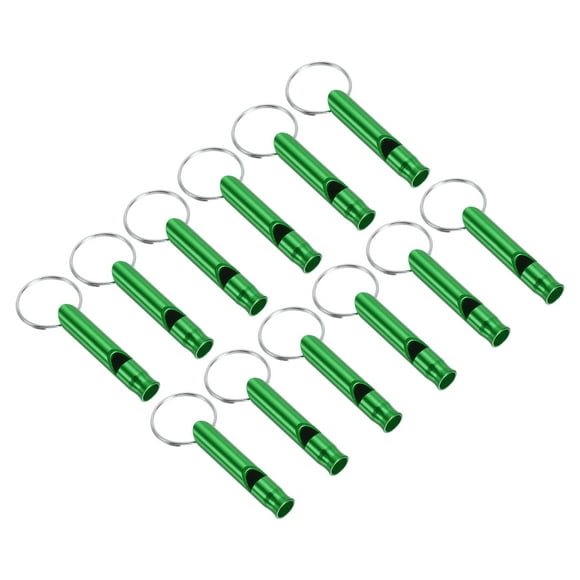 Unique Bargains Survival Whistle, 12 Pack Loud Sound Safety Whistle for Camping Hiking, Green