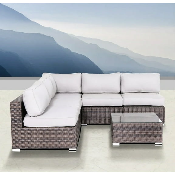 4 Seating With Cushions For Outdoor Use Handcrafted - Comfortable Furniture, No Assembly, Weather-