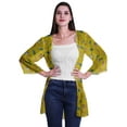 thumbnail image 1 of Moomaya Printed Georgette Beach Clothes For Women Short Shrug Cover Up Cardigan, 1 of 5