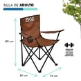thumbnail image 3 of Set de 2 Sillas Plegables para Camping Jardín y Playa con Portavasos – EKE Life Home, 3 of 7