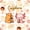 Pink Brown 06, variant on Manfei Kawaii Cherry Blossoms 7-Piece Twin Bedding,Lovely Capybara Bedding Comforter Set,Pink,Colorful Stars Reversible