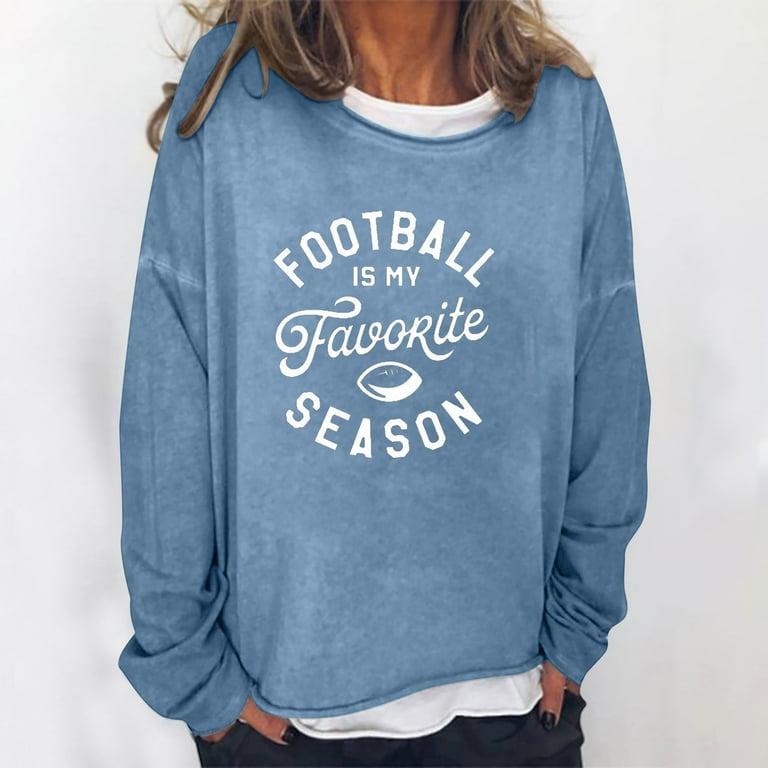 Reduced RQYYD Sweatshirt Women Football Is My Favorite Season