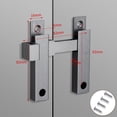 thumbnail image 1 of Gate Latch Matte Reliable 180 Degree Door 82x82mm High Quality Material, 1 of 4
