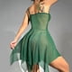 thumbnail image 4 of Gibobby Pijamas para mujer Pijama sexy de encaje para mujer Lencería sexy Traje de pijama con tirantes de malla(Verde,CH), 4 of 5