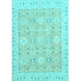 thumbnail image 1 of Ahgly Company Indoor Rectangle Abstract Light Blue Modern Area Rugs, 7' x 10', 1 of 4