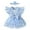 Blue, variant on Baby Girls' Mesh & Ribbed Crawling Suit With 3D Applique Summer Fly Sleeve Romper For Toddler 6 Month Easter Outfit Boy Easter Boy Romper Baby Summer Pajamas 24 Months Boys Clothes Rompers Boy Baby