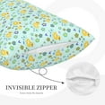 thumbnail image 3 of Daiia Duck Cartoon Bedding Waterproof Pillow Protector Zippered Queen – Bed Bug Proof Pillow Encasement-16"x24", 3 of 6