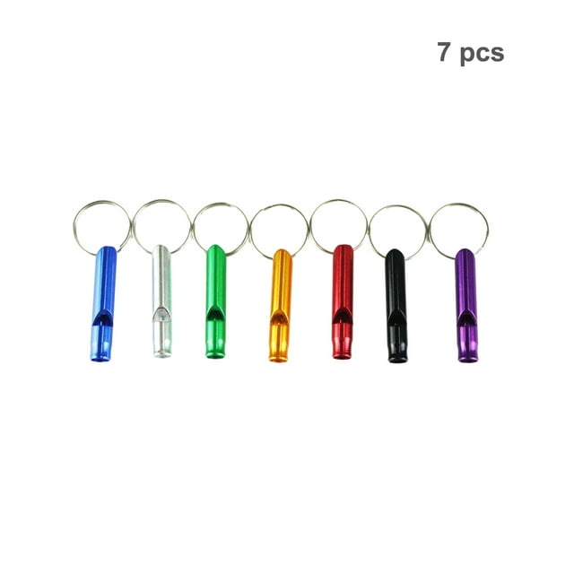 Langgg 7pcs Extérieur Feu Siffle Accessoires de Camping Fournitures de Survie Multicolores