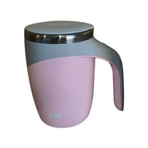 AuroraX Warmer Automatic Self Stirring Coffee Mug 12 Oz Travel Insulated Stainless Steel Coffee Mug with Handle Novelty Cute Funny Cup Birthday Gifts for Women Men Office Coworkers