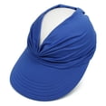 thumbnail image 5 of WEIYLL Sun Hat for Women Outdoor Sports Large Brim Empty Top Solid Color Blue Beach Caps, 5 of 5