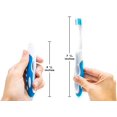 thumbnail image 4 of Lingito Brosse à Dents de Voyage, Pliable avec Couvercle Intégré, Randonnée, Camping, Urgence, Compacte, Rabattable, Pliable, Brosses à Poils Moyens de Poche (Lot de 2) (Bleu-Vert), 4 of 8