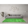 thumbnail image 3 of Ahgly Company Indoor Square Oriental Green Industrial Area Rugs, 8' Square, 3 of 4