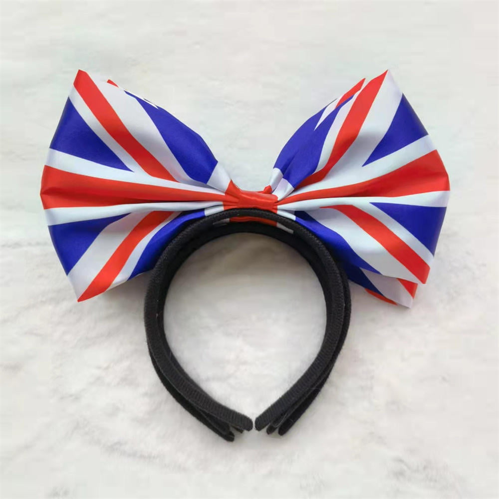 Union Jack Headband With Flag British Fancy Dress Bow Headbands Fancy Dress Hair  Accessories 