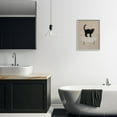 thumbnail image 2 of Black Cat Simple Claw Foot Bathtub Bathroom Painting Gray Framed Giclee Art, 16 x 20, Made In, 2 of 5