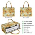 thumbnail image 2 of Large Capacity Tote Bag,Light Blue Sunflower Pattern Handbag Fashion Luxury Tote Bag,15.7"x13"x 5.1" Inches,Laptop Compatible, 2 of 6