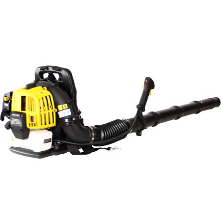 SYNGAR Backpack Leaf Blower with Extention Tube  52CC 2-Cycle Leaf Blower Snow Blower for Lawn Care and Clean & Snow Blowing and Cleaning  Commercial and Home Use  Yellow