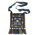 thumbnail image 1 of Bandolera de tela vaquera reversible con diseño bohemio de patchwork, 1 of 2
