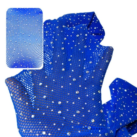 

Zhiyuan Sexy Pantyhose with Rhinestones Thin Acrylic Fiber Sexy Cutout Fishnet Pantyhose for Nightclub