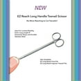 thumbnail image 2 of Body Toolz EZ Reach 8" Long Handle Toenail Scissor Ideal for Adults With Limited Mobility.  Stainless Steel Sturdy Construction for Ease Cutting Toenails.  Extremely Sharp and Durable, 2 of 2