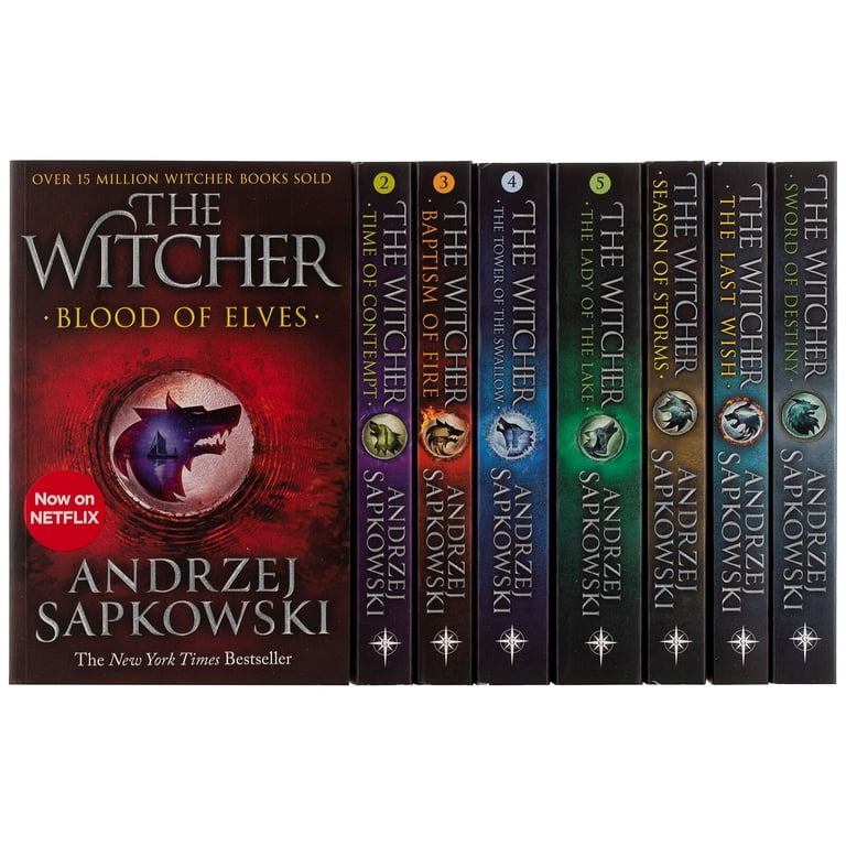 The Witcher Complete Series By Andrzej Sapkowski 8 Books Box Set