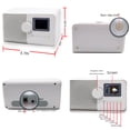 thumbnail image 3 of ahiya Radio Digital Internet Wi-Fi Radio Receiver Stereo Speaker Preset Recall Playtime Alarm Remote APP Button control 2.4" LCD Full Color Display 3.5MM Headphone Socket DC Adaptor White, 3 of 6