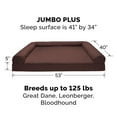 thumbnail image 3 of FurHaven Pet Products Quilted Cooling Gel Top Sofa Pet Bed for Dogs & Cats - Coffee, Jumbo Plus, 3 of 13