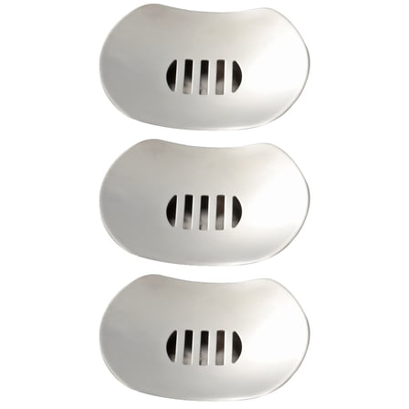 Hemoton 3pcs Flying Saucer Soap Dish Stainless Steel Soap Holder for Bathroom and Shower Double Layer Draining Soap Box(Polished)