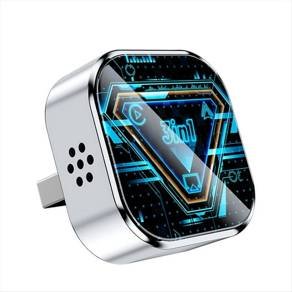 Adaptador Inalámbrico CarPlay , AirPlay, CarPlay, Android Auto, USB, con Cable, Plug And Play, Plateado