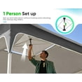 thumbnail image 3 of Quictent Pop up Canopy 12 x 12, One Person Set up Portable Instant Folding Shelter, Outdoor Canopy Tent with Extra Shade for Backyard, Patio, Party - Dark Grey/Grey, 3 of 7