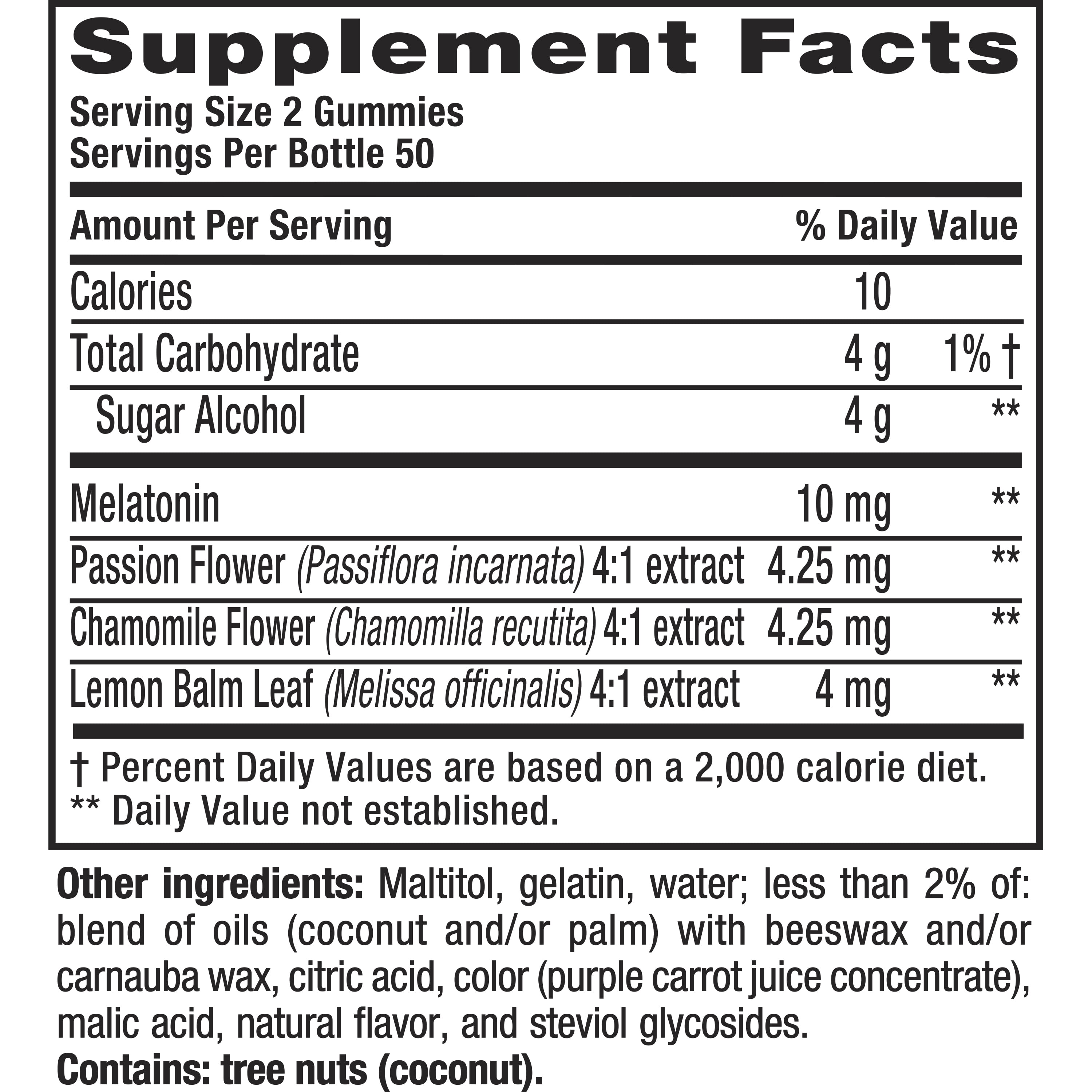 4 Pack Vitafusion Melatonin Max Strength Gummies Strawberry 10mg 100 Gummies