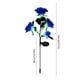 thumbnail image 3 of Lámpara Solar De Plástico Con Forma De Rosa Simulada 2 luces solares de rosas azules de plástico para decoración de jardín, impermeables, para exteriores y caminos. Rkxzt, 3 of 9