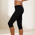 thumbnail image 7 of Khunlpohl Leggings Cotton Capris Pants for Women Yoga Workout Lounge Sports Bottoms Plain Gym Exercis Lightweight Capri Pant, 7 of 7