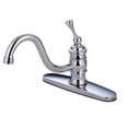 thumbnail image 1 of Kingston Brass KB3571BLLS Vintage 8-Inch Centerset Kitchen Faucet Less Sprayer, Polished Chrome, 1 of 2