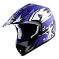 thumbnail image 2 of 1Storm Youth Motocross Helmet BMX MX ATV Dirt Bike Helmet HBOY Matt Star Blue + Goggles + MG Youth Blue Glove Bundle, 2 of 8