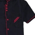 thumbnail image 5 of Chaqueta de chef de manga corta para chef, uniforme de chef cómodo y transpirable, para cocina, restaurante, catering , L L, 5 of 5