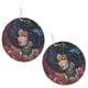 thumbnail image 1 of Pendientes colgantes de gancho de madera con patrón de mujer africana a la moda, accesorio de joyería Yuyangstore Joyería africana del pendiente de la muchacha, 1 of 8