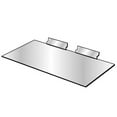 thumbnail image 1 of Prolinemax 100 Pc Slatwall 12'' x 6'' Flat Styrene Shoe Shelf Acrylic Display Fixture, 1 of 4