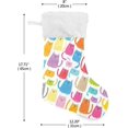 thumbnail image 2 of Coolnut Christmas Stocking Personalized Cat Large Candy Stocking Hanging Gift Xmas Stockings Decoration 1 PC for Family Holiday Party Ornaments Decor Fireplace, 2 of 7