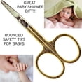 thumbnail image 3 of 3" Gold Plated Rounded Tip Baby Scissors, 3 of 7
