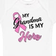 thumbnail image 4 of Inktastic My Grandma is My Hero Breast Cancer Awareness Boys or Girls Baby Bodysuit, 4 of 5