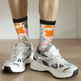 thumbnail image 6 of Cauagu Cartoon Halloween Print Crew Socks for Women and Men,Adult Athletic Running Socks 1-Pair Sports Socks Work Gear Socks with Moisture Wicking, 6 of 6