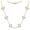 Gold White Choker, variant on Four Leaf Clover Choker Necklace for Women | 18K Gold Plated Lucky 4 Leaf Jewelry | Trendy Gifts for Her