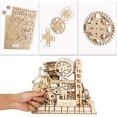 thumbnail image 3 of Marble Run 3D Rompecabezas de madera Montaña rusa Modelo mecánico Self Craft Deco Regalo educativo oso de fresa  Electrónica, 3 of 4