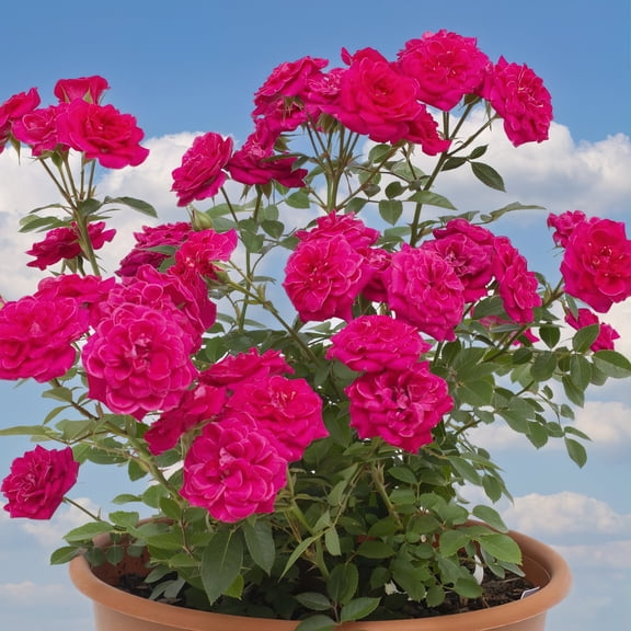National Plant Network 2 Gallon Live Rose Dragon Fruit Sunblaze with Magenta Flowers