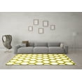 thumbnail image 3 of Ahgly Company Indoor Rectangle Trellis Yellow Contemporary Area Rugs, 2' x 5', 3 of 4