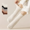 thumbnail image 5 of Hontri Slouchy Socks for Women Warm Christmas Fashion Windproof Printing Mid Tube Socks Long Tube Cotton Boot Socks for Women White, 5 of 9